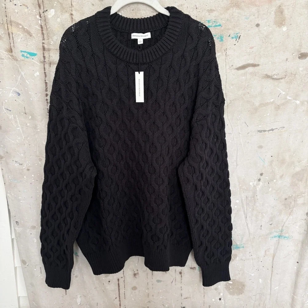 Banana Republic Honeycomb Crew-neck Sweater